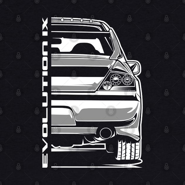 Lancer Evolution 9 (White Print) by idrdesign